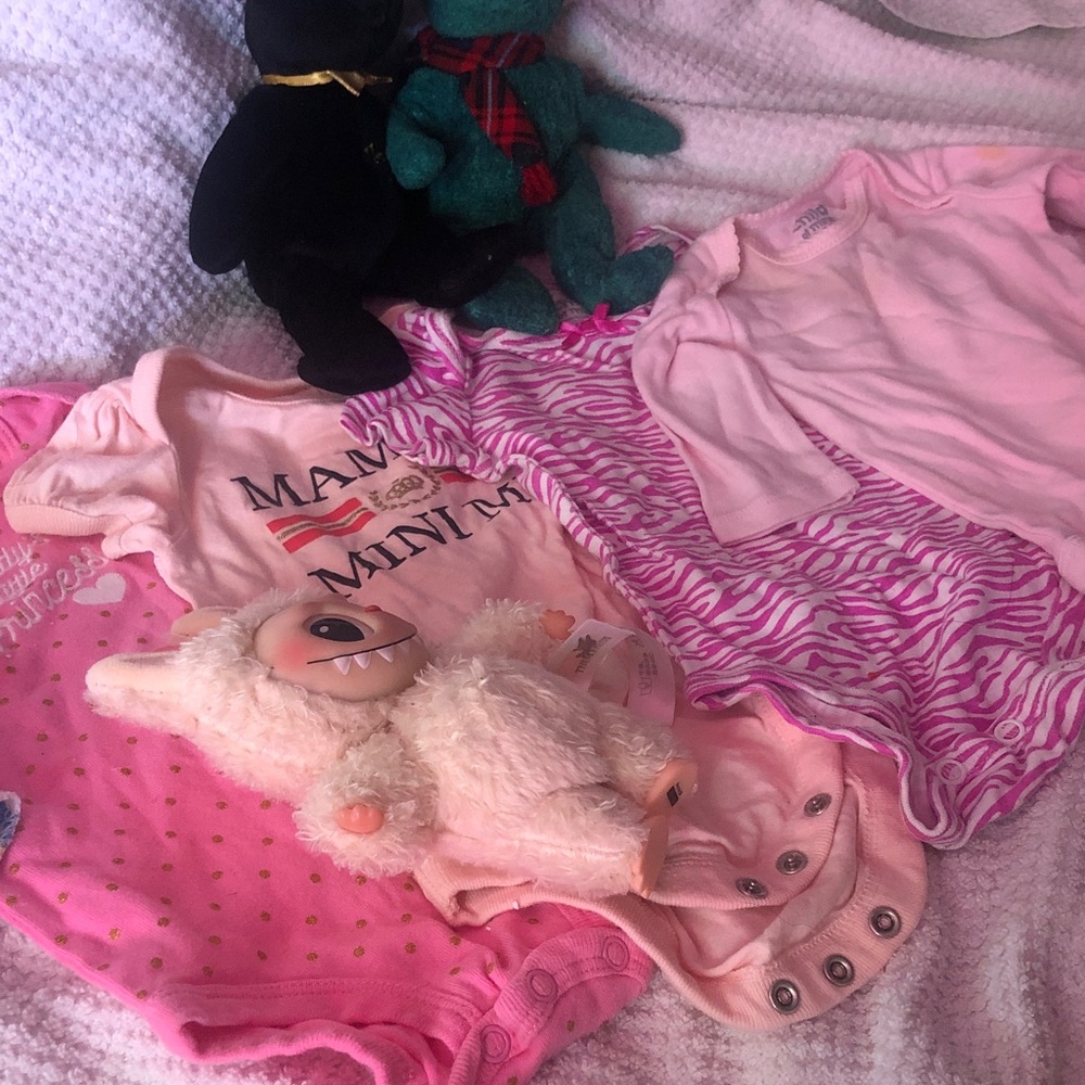 Pink Girls' Pajama Onesie Set - Soft Cotton Sleepwear